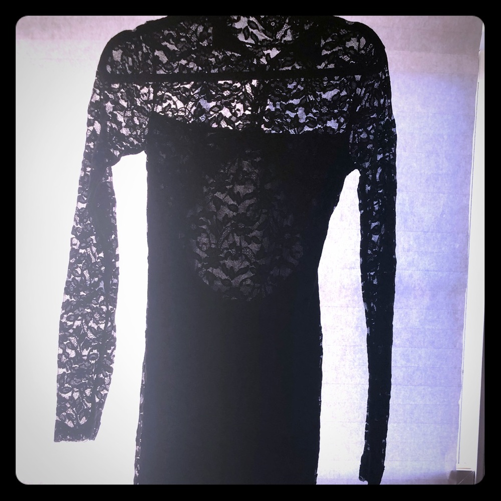 Backless Lace MIDI Dress